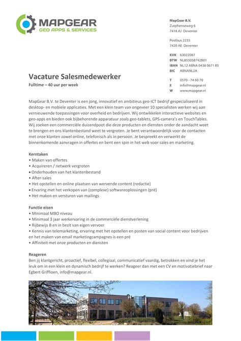 vacatures salesmedewerker bever.